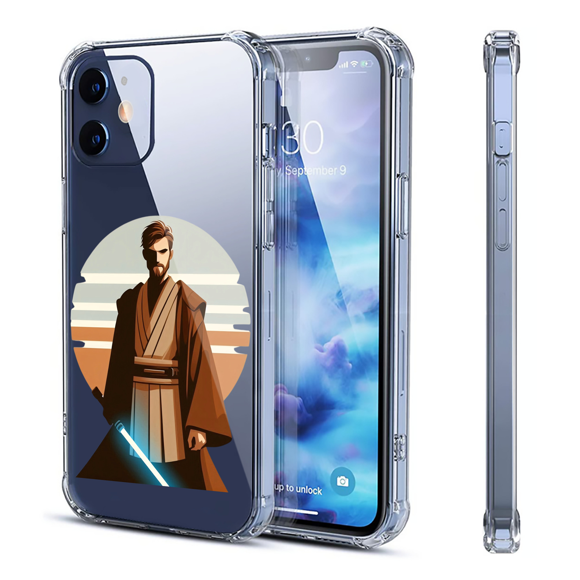 （画像用） スター・ウォーズ Star Wars 【iPhone 12シリーズ対応】透明スマホケース（クリアソフトケース）